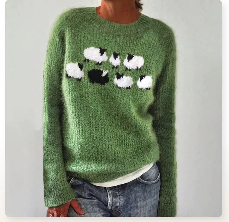 Blanka™ - Udobni Retro Pulover